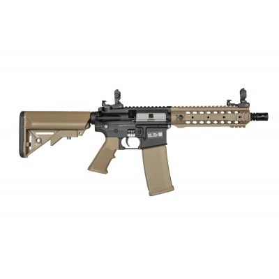 AEG M4 SA-F01 FLEX Preta/Coyote [Specna Arms]