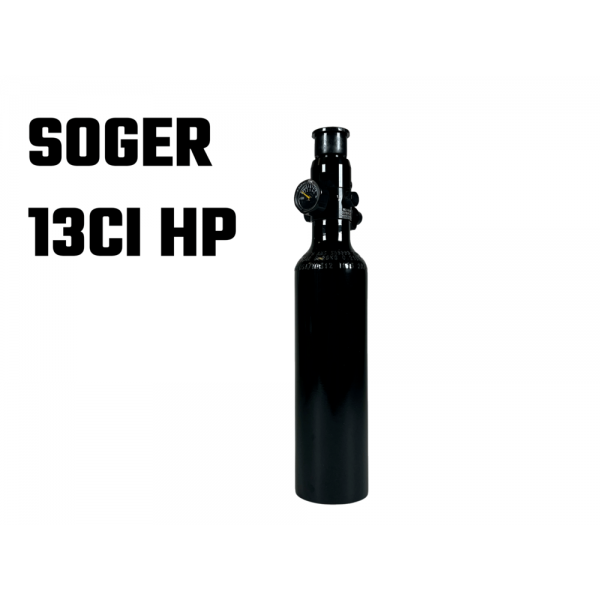 Botija HPA 3000PSI 0.21L (13CI) + Reg HP (Certificação PI - CE) - Produção 202105 [Soger]