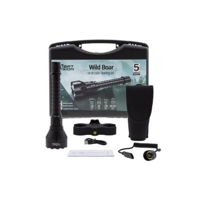 Linterna LED WILD BOAR 1.118 lum con kit de caza B-Vision