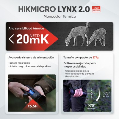 Monocular térmico LYNX Pro LH15 2.0 HIKMICRO