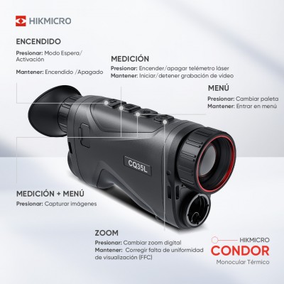 Monocular térmico con telémetro Condor CQ35L HIKMICRO