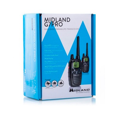 Walkie Talkies G7E PRO Pareja PMR446 Midland