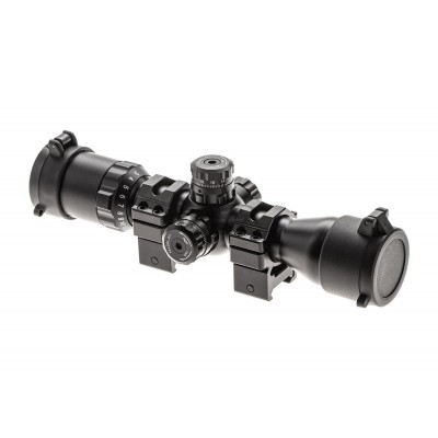 BugBuster 3-12X32 Scope Side AO Mil-Dot com anéis QD [Leapers]