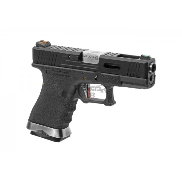 Pistola GBB G-Force 19 BK Silver Barrel Metal [WE]