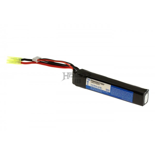 LiPo 11.1V 1100mAh 20C Stock Tube Type Mini Tamiya [Pirate Arms]