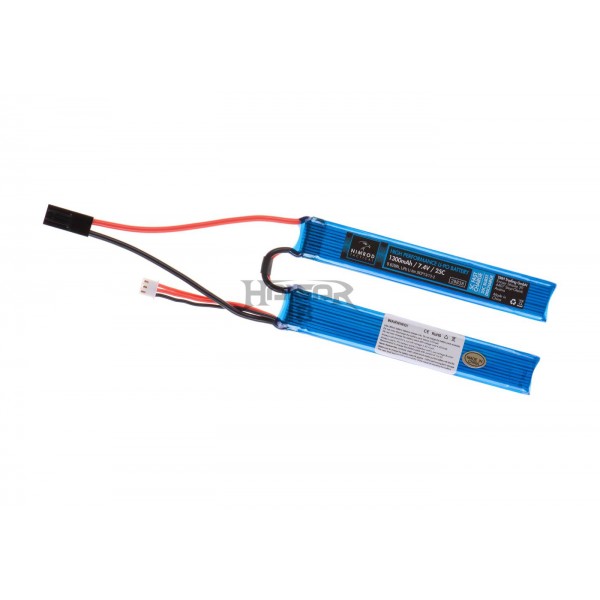 Lipo 7.4V 1300mAh 25C Twin Type [Nimrod]