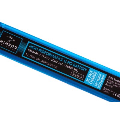 Lipo 11.1V 1000mAh 25C Tipo Split [Nimrod]