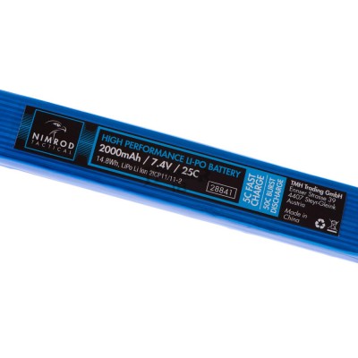 Lipo 7,4 V 2000 mAh 25 C Tipo T-Plug Twin [Nimrod]