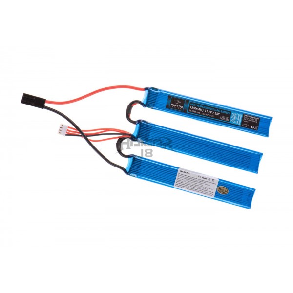 Lipo 11.1V 1300mAh 25C Split Type [Nimrod]