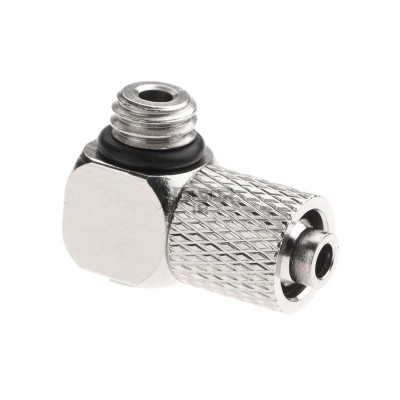 HPA 6mm Hose Coupling with Screwed Catch 90 Degree - Outer M6 Thread