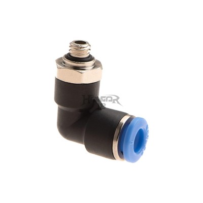 HPA 6mm Hose Coupling 90 Degree - Outer M6 Thread