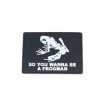 Patch PVC Wanna Be Frogman Preto