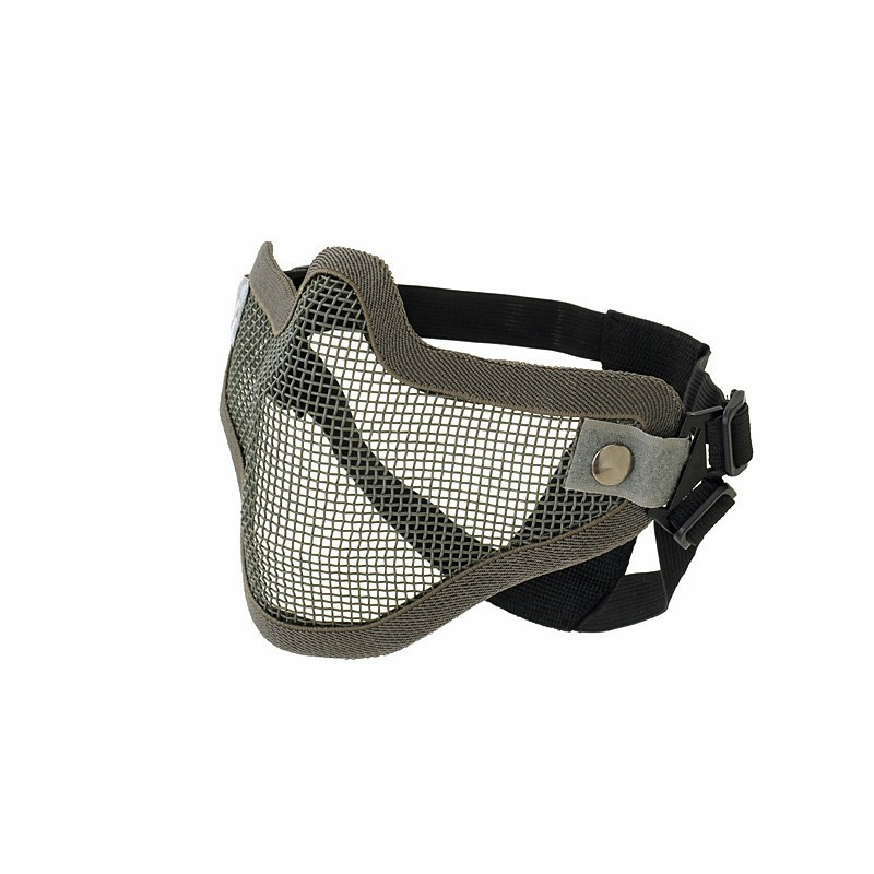 Grey Steel Half Face Mask