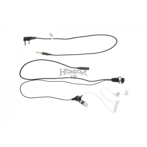 FBI Style Acoustic Headset Kenwood Connector [Z-Tactical]