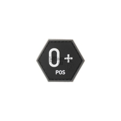 Bloodgroup Hexagon Rubber Patch 0 Pos