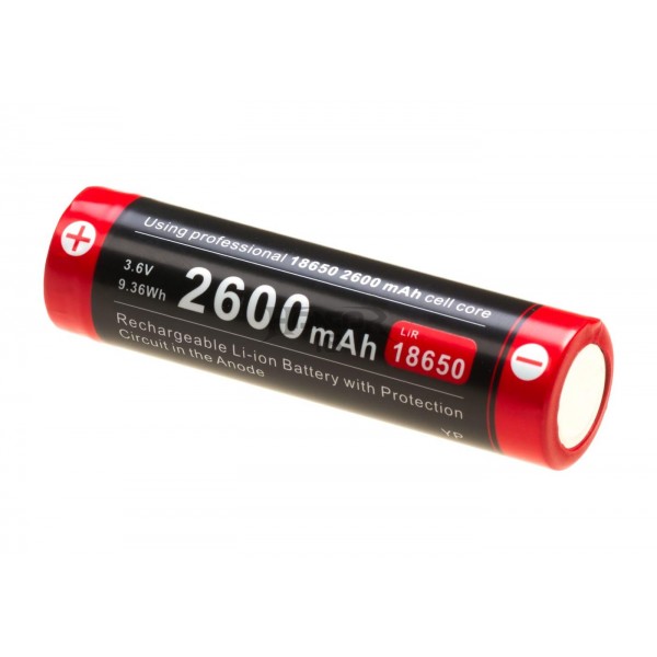 18650 Battery 3.7V 2600mAh Micro-USB [Klarus]