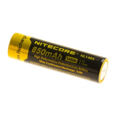 NL1485 14500 Battery 3.7V 850mAh