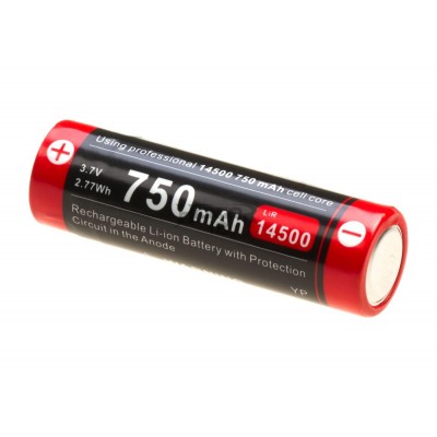 14500 Battery 3.7V 750mAh Micro-USB