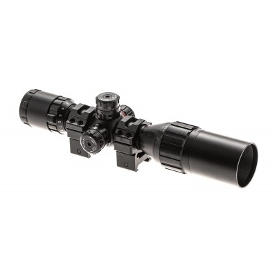 3-9x32 1&quot BugBuster Scope AO RGB Mil-dot com anéis QD [Leapers]