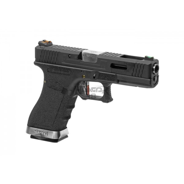 Pistola GBB G-Force 17 BK Silver Barrel Metal [WE]