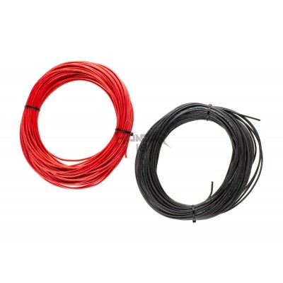 Low Resistance Wire 2x 25m Black + Red