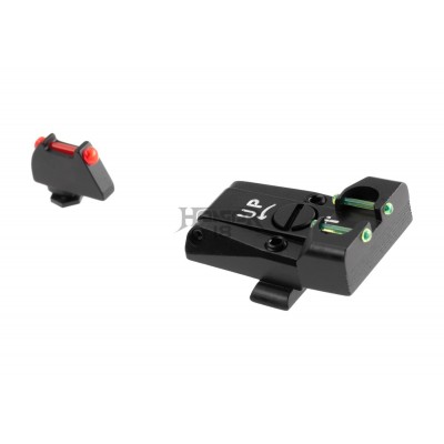 Fiber Optic Sight Set for Glock 17/19