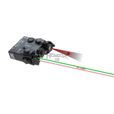 Dispositivo de mira DBAL-A2 Laser verde + laser infravermelho/LED infravermelho [WADSN]