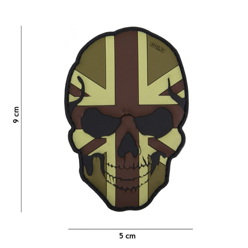 Patch PVC Skull UK Camo