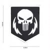 Patch PVC Punisher Thunder Strokes Branco