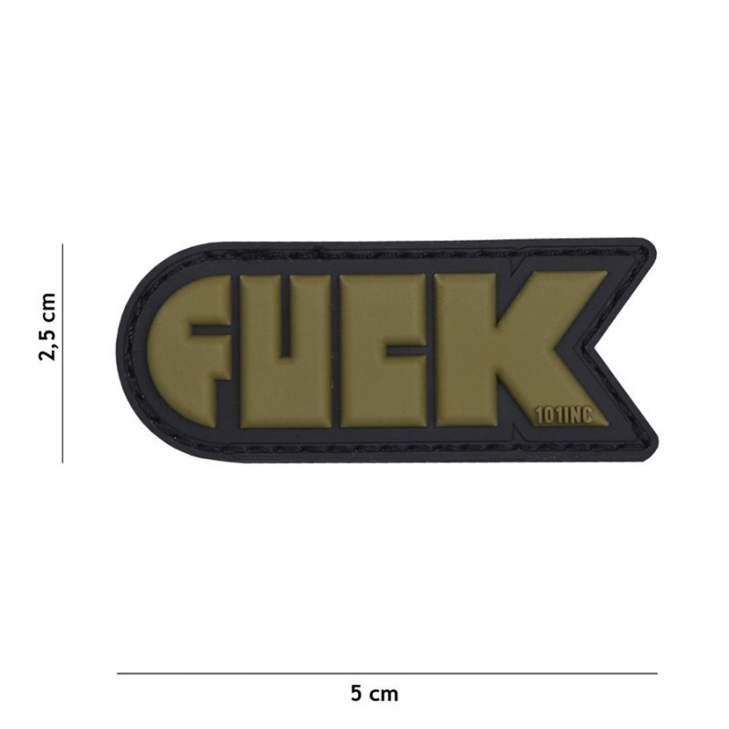 Patch PVC FUCK Olive