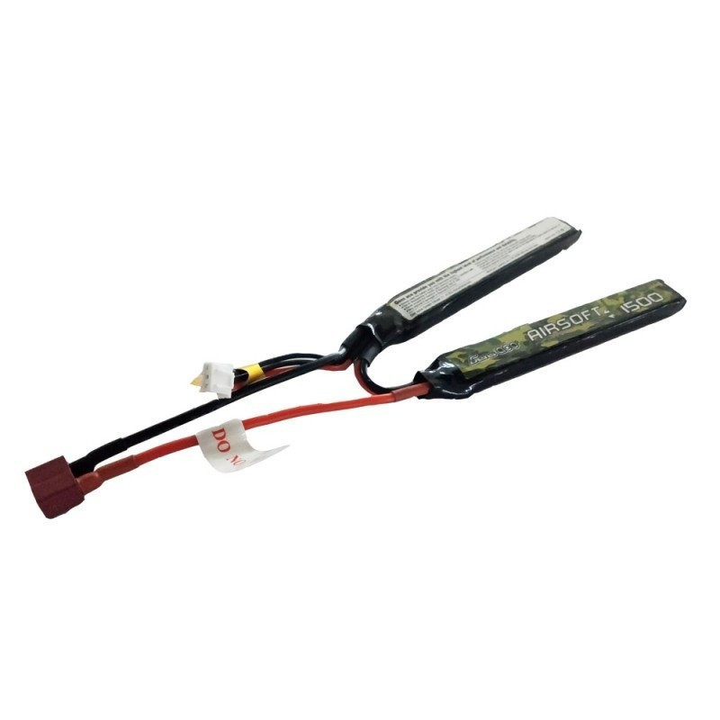 Battery Li-Po 7.4V 1500mAh 25/50C Dean Split [Gens Ace]